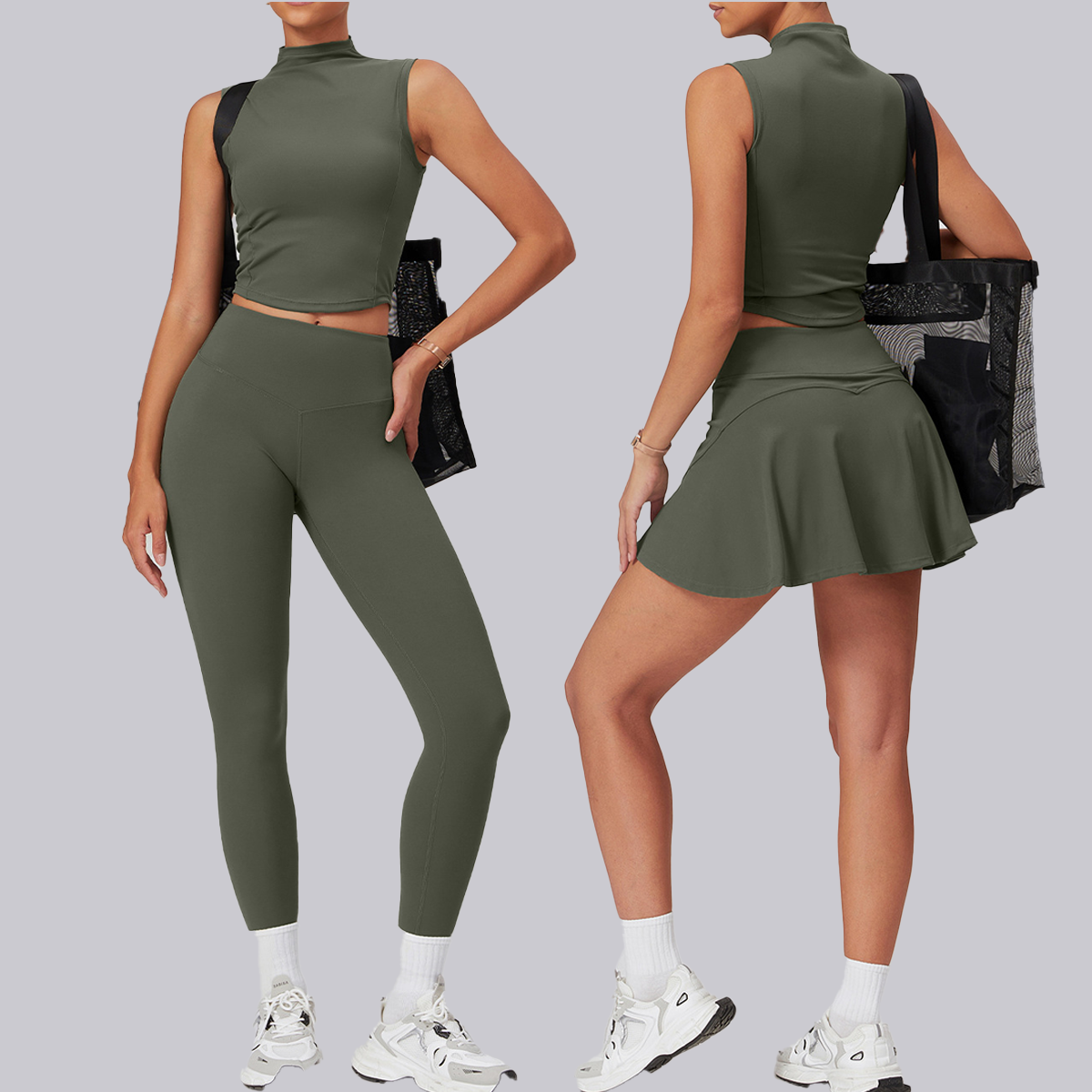 2023 personnalisé Fitness vêtements de sport entraînement taille haute vêtements de sport gymnastique sans couture Nylon 2 pièces Yoga ensemble de vêtements pour les femmes